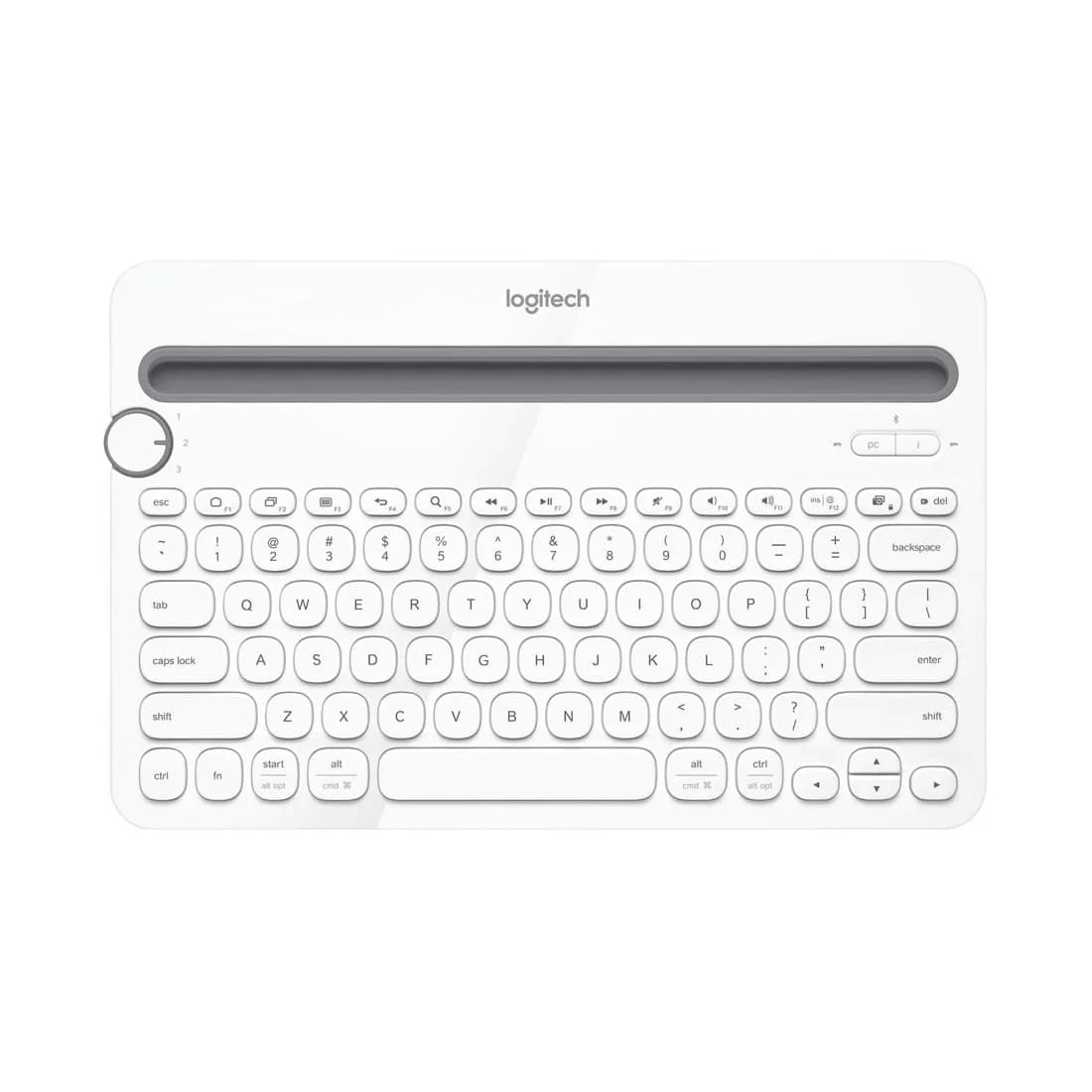 Logitech K480 Wireless Multi-Device Keyboard (White)