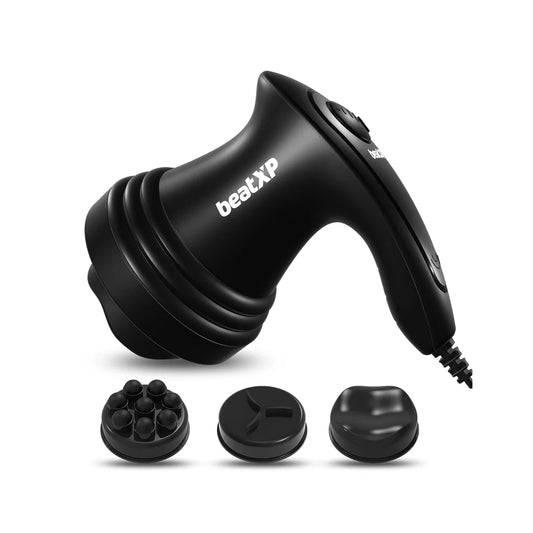 beatXP Blaze Electric Body Massager with 3 Massage Heads