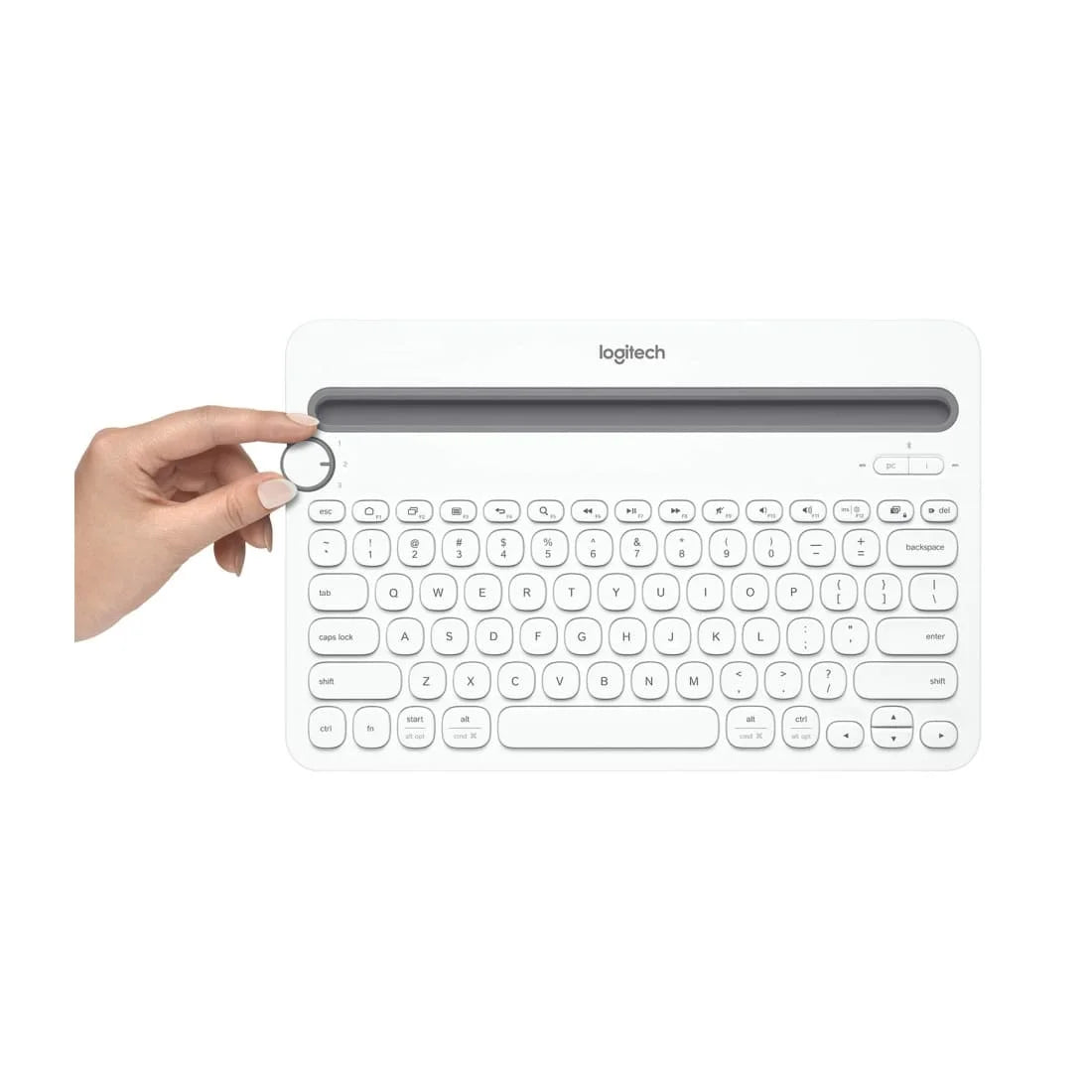 Logitech K480 Wireless Multi-Device Keyboard (White)