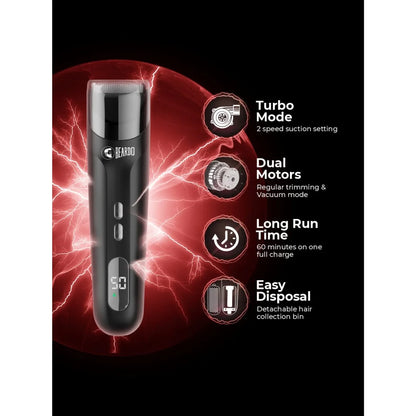 Beardo Ninja-X Vacuum Trimmer for Men