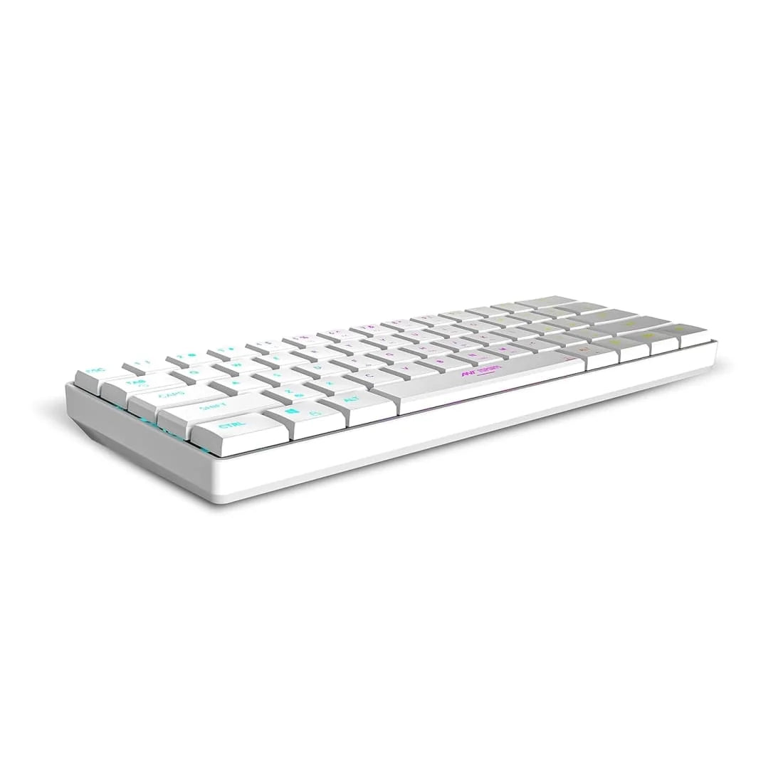 Ant Esports MK1500 Mini 60% Pro RGB Wireless Gaming Keyboard (White)