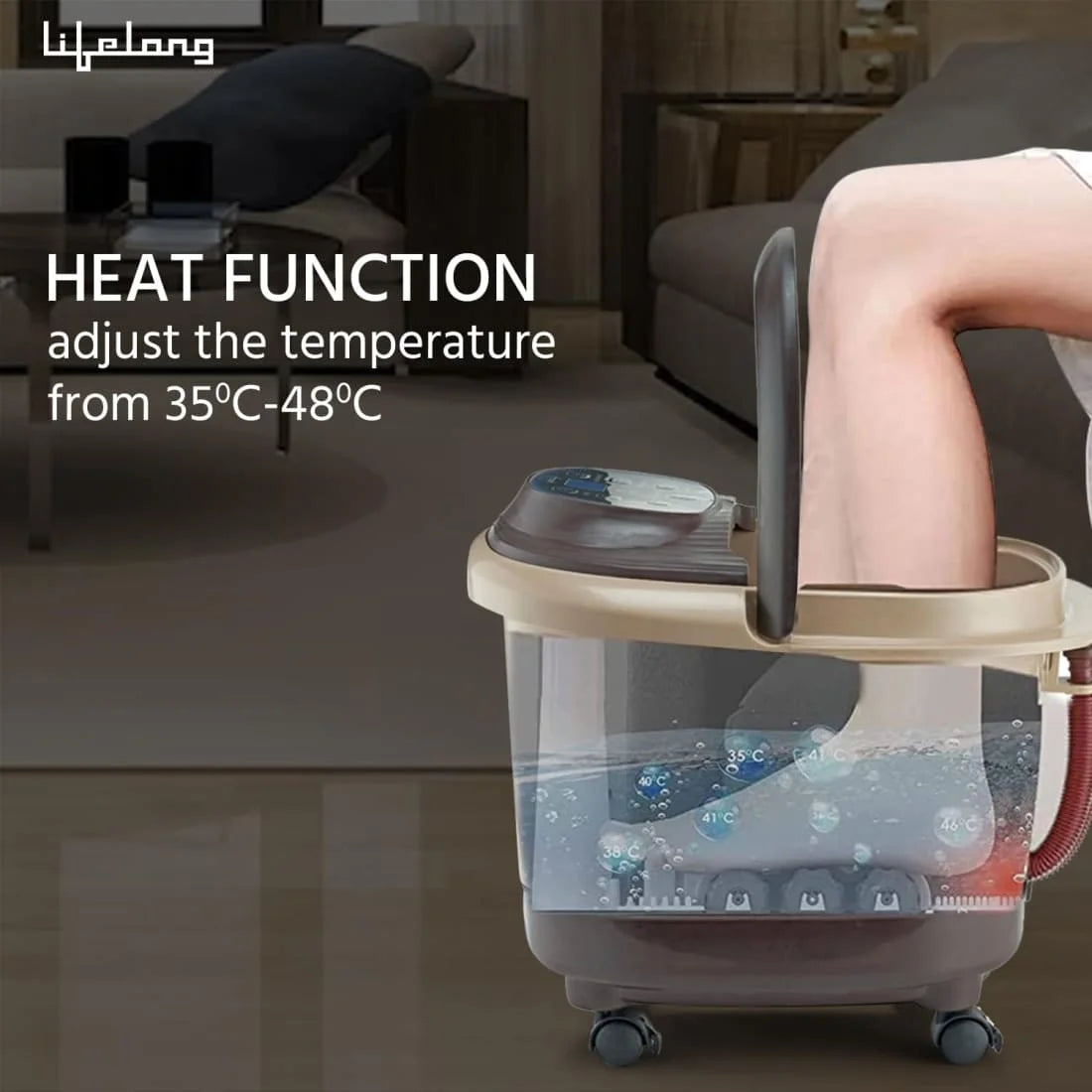 Lifelong LLM279 Foot Spa and Massager with Automatic Rollers