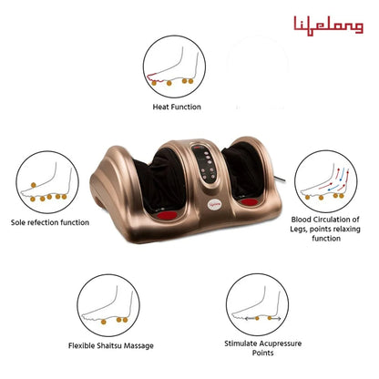 Lifelong Foot Massager Machine for Pain Relief with Kneading function