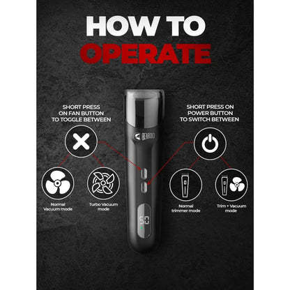 Beardo Ninja-X Vacuum Trimmer for Men