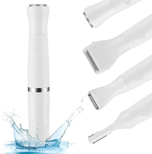 Lifelong Battery Powered LLPCW30 Rechargeable Eyebrow, Underarms And Bikini Trimmer for Women (White)