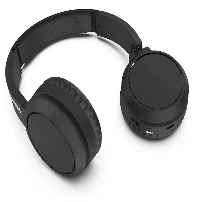 Philips Audio TAH4205XTBK/00 Bluetooth 5.0, Bass Booster, Quick Charging Upto 29H Playtime, 32mm Driver, Compact Folding Design Bluetooth Wireless On Ear Headphones with Mic (Black)