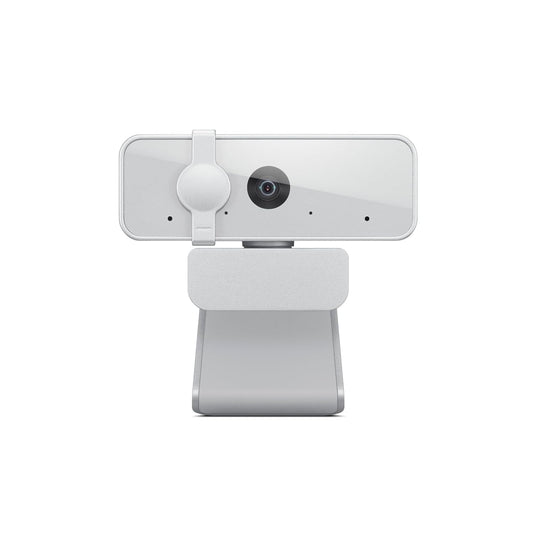 Lenovo 300 FHD Webcam with Full Stereo Dual Built-in mics FHD 1080P 2.1 Megapixel CMOS Camera (White)