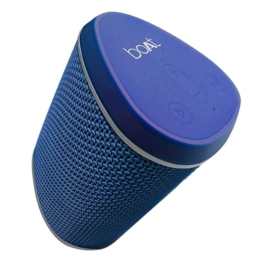 boAt Stone 170 Portable Bluetooth Speaker with 5W Immersive HD Sound, IPX 6 Water Resistant, 6 Hours of Playtime – Blue