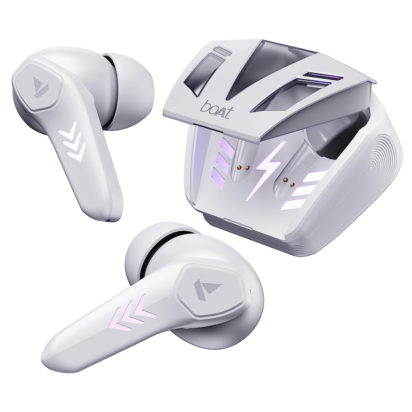 boAt Airdopes 190 True Wireless in Ear Earbuds with Beast Mode (50ms) for Gaming, 40H Playtime – White Sabre