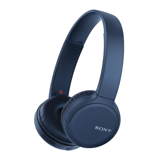 Sony Wh-Ch510 Bluetooth Wireless On Ear Headphones Up-To 35Hrs Playtime Lightweight, Type-C – Blue