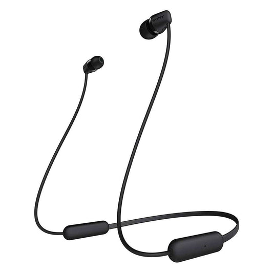 Sony WI-C310 Wireless Headphones with 15 Hrs Battery Life, Quick Charge, Magnetic Earbuds with mic for phone calls – Black