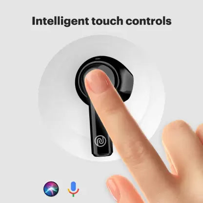 Noise Air Buds Mini with 15 Hours Playtime, Tru Bass Technology, and HyperSync Bluetooth Headset – Jet Black