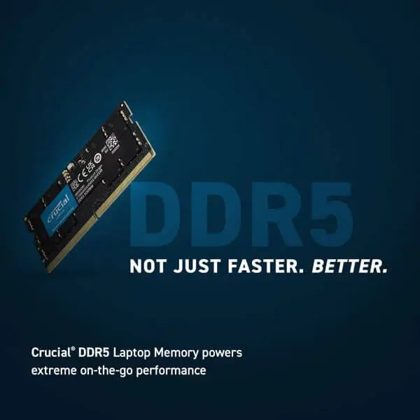 Crucial 16GB (16GBx1) DDR5 4800MHz Laptop RAM – CT16G48C40S5