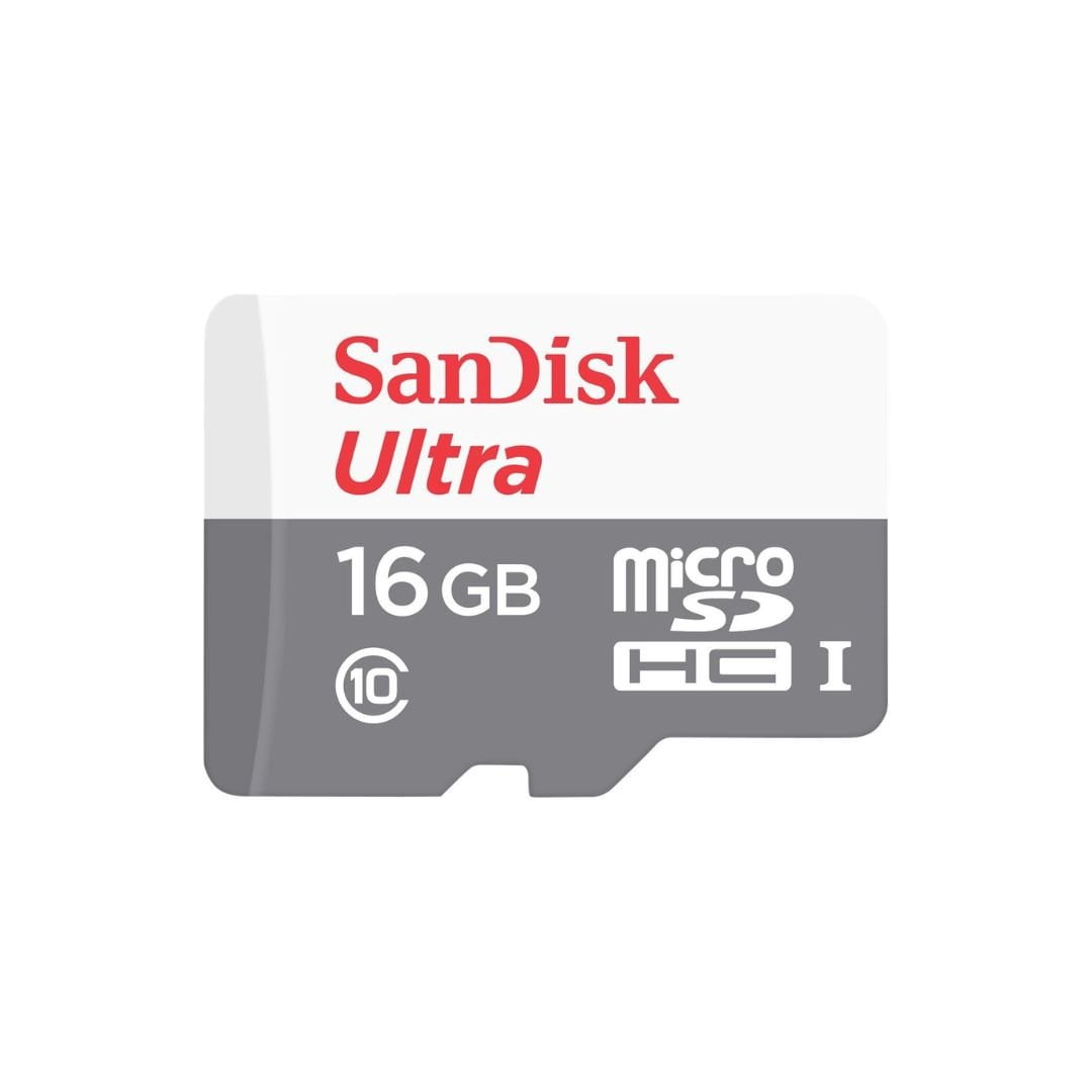 SanDisk 16GB Ultra MicroSDHC Memory Card (SDSQUAR-016G-GN6MN)