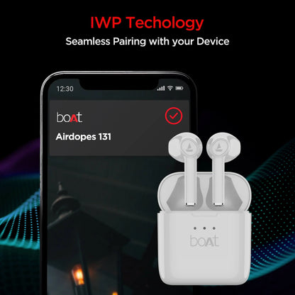 boAt Airdopes 131 Wireless Earbuds with upto 60 Hours Playback, 13 mm Drivers, 650mAh – Ivory White