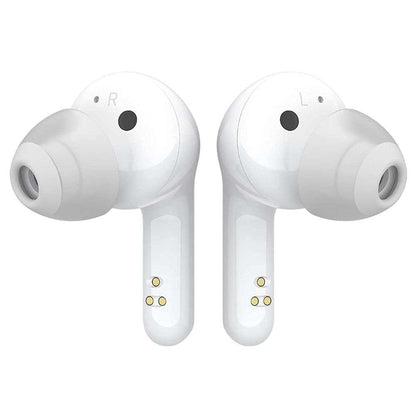 LG Tone Free FN6 UV Nano, Meridian Sound, Wireless Charging, Wireless Earbuds with Mic and Ganesha Case – White