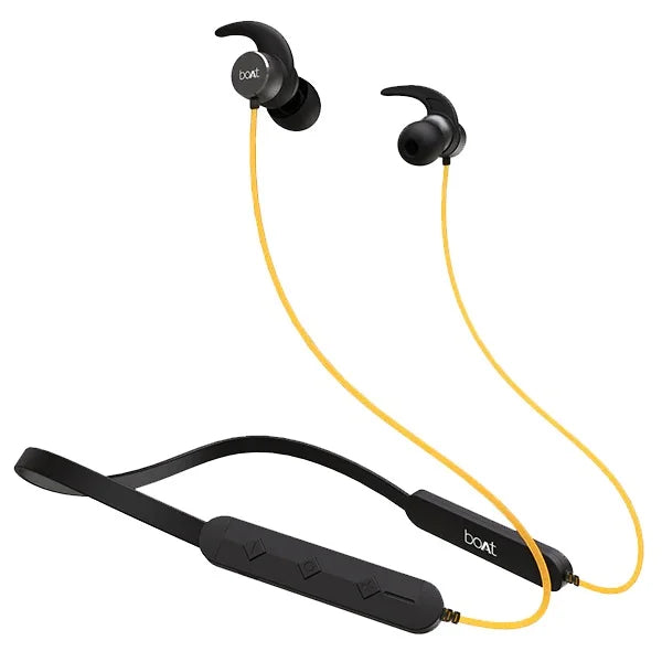 boAt Rockerz 255 Pro in-Ear Bluetooth Neckband Earphone with Mic (Blazing Yellow)