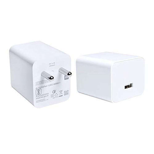 Mi 27W USB Qualcomm 3.0 Superfast Charger Adapter for Cellular Phones (White)