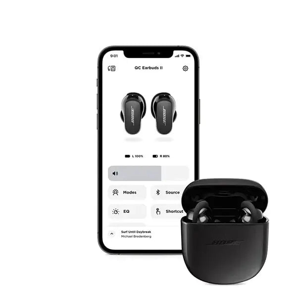 Bose New QuietComfort Earbuds II, Wireless, Bluetooth, World’s Best Noise Cancelling in-Ear Headphones – Triple Black