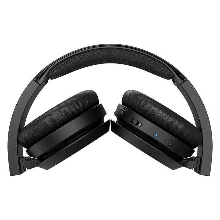 Philips Audio TAH4205XTBK/00 Bluetooth 5.0, Bass Booster, Quick Charging Upto 29H Playtime, 32mm Driver, Compact Folding Design Bluetooth Wireless On Ear Headphones with Mic (Black)