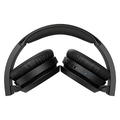 Philips Audio TAH4205XTBK/00 Bluetooth 5.0, Bass Booster, Quick Charging Upto 29H Playtime, 32mm Driver, Compact Folding Design Bluetooth Wireless On Ear Headphones with Mic (Black)