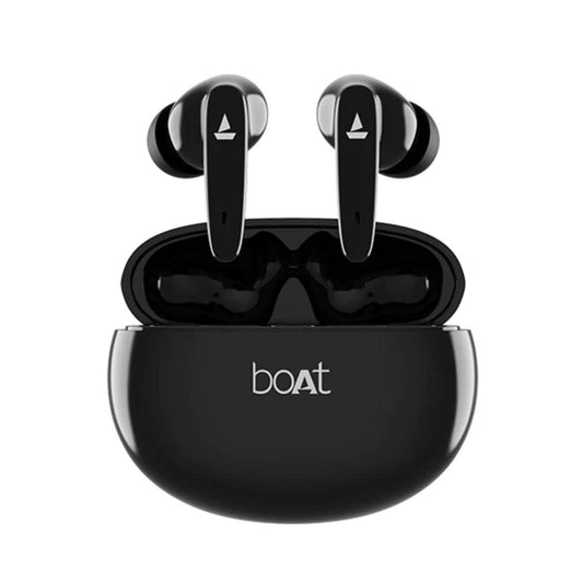 boAt Airdopes 181 Wireless Earbuds with 10mm Driver, Type C Interface, BEAST™ Mode & Voice Assistant, ENx Technology – Black