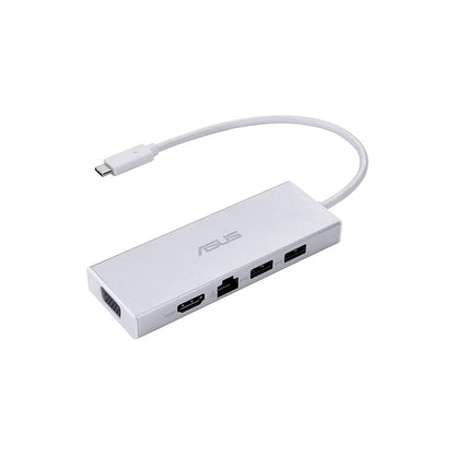 ASUS OS200 USB-C DONGLE with Two USB 3.0 Ports, Gigabit Ethernet Port, HDMI and VGA